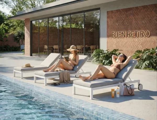 Desarrollo residencial completamente visualizado, con ambientes iluminados
